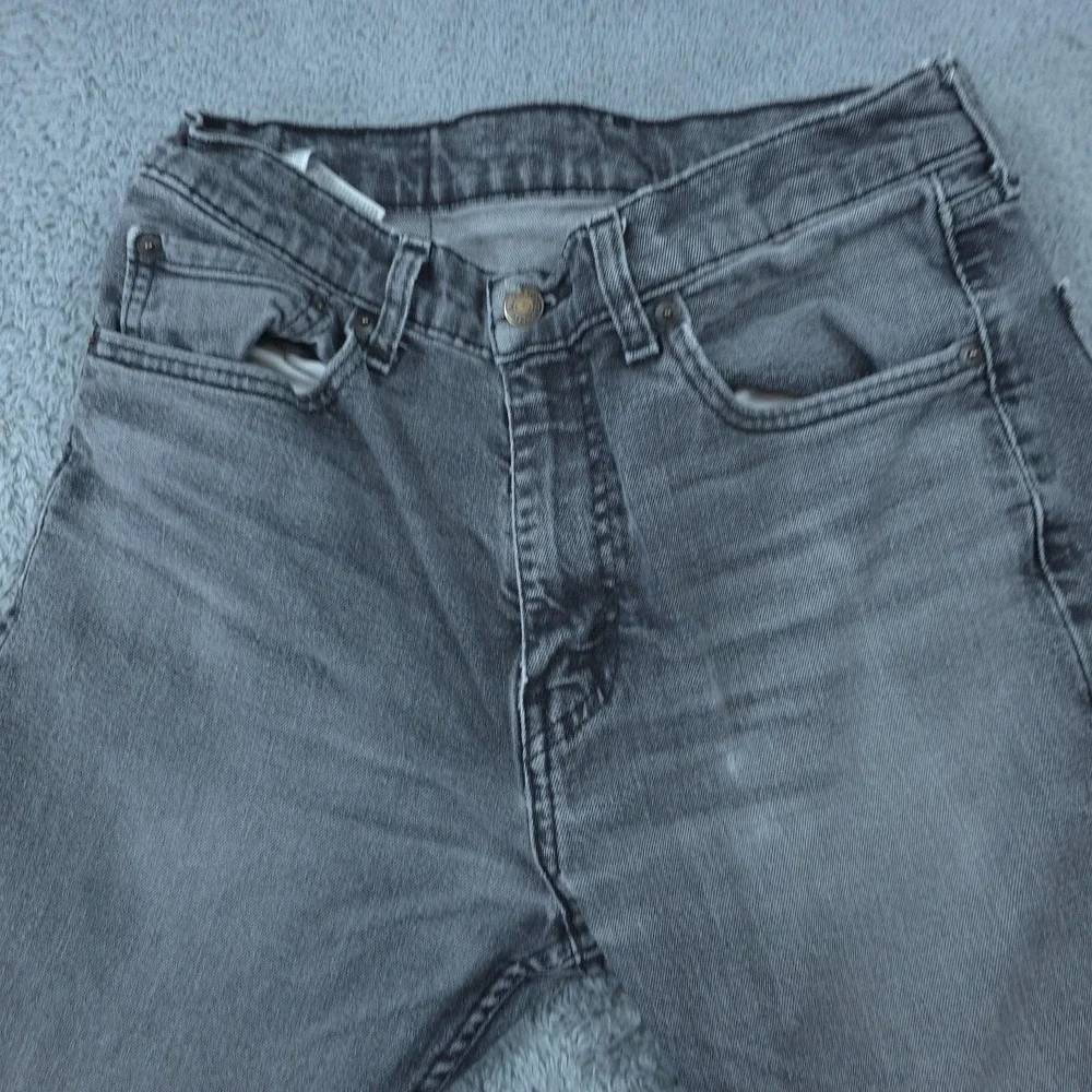 Levis 505 Jeans Mens 30x31 Gray Medium Wash Regular Fit Straight Leg Tag 32x32
